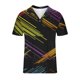 thumbnail image 2 of Camisas Casuales Impresas de Manga Corta Atlética con Solapa, Secado Rápido de Negocios Y Camisas de Trabajo para Hombres, 2 of 5