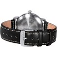 thumbnail image 5 of Reloj Mecánico Automático para Hombres Correa de Cuero de Cuerda Automática Relojes de Pulsera Clásicos de Piloto Impermeable 10ATM Cristal de Zafiro Resistente a los Arañazos Súper LuminosoNegro, 5 of 5
