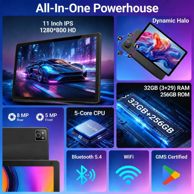 2026 Android 16 Tablet 11inch, Face Unlock, 32GB+256GB+1TB Expand 2026 Android 16 Tablet 11inch, Face Unlock, 32GB+256GB+1TB Expand