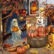 thumbnail image 5 of Bandera de Halloween de doble cara para jardín, decoración para exteriores, decoración festiva de Halloween, 5 of 6