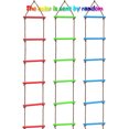 thumbnail image 3 of Tignapoo Colorful Kids' Climbing Ladder with Swing Set Features - Durable Plastic Rungs and PE Ropes, 11.8" Long Rungs, Promotes Physical Skills, Random Colors Delivered, 3 of 7