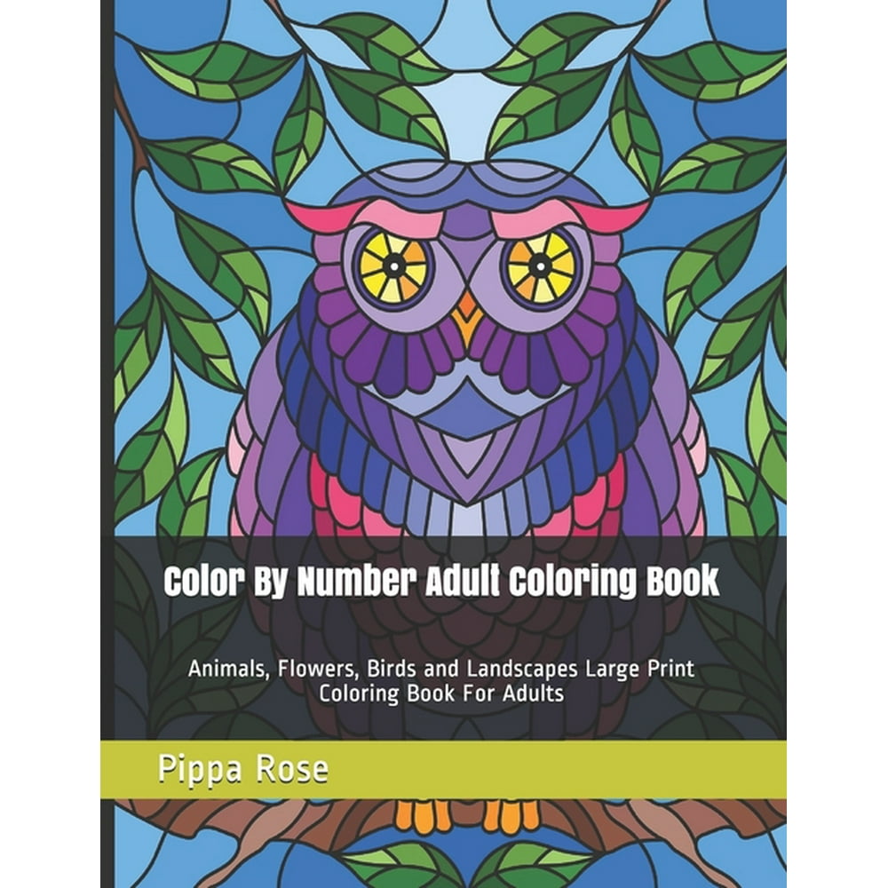 Adult Coloring by Numbers Books Color By Number Adult Coloring Book