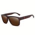 thumbnail image 1 of Vintage Large Square Frame Sunglasses - Polarized Fashion Shades for Men and Women, Ideal for Outdoor Sports, Party, Vacation, Travel, Driving, Fishing, Decors, and Photo Props with Gift-Giving Option, 1 of 5