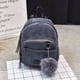 thumbnail image 1 of Mini Corduroy Backpack Retro Casual Corduroy Travel School Backpack Bookbags Handbag Blue Grey, 1 of 1