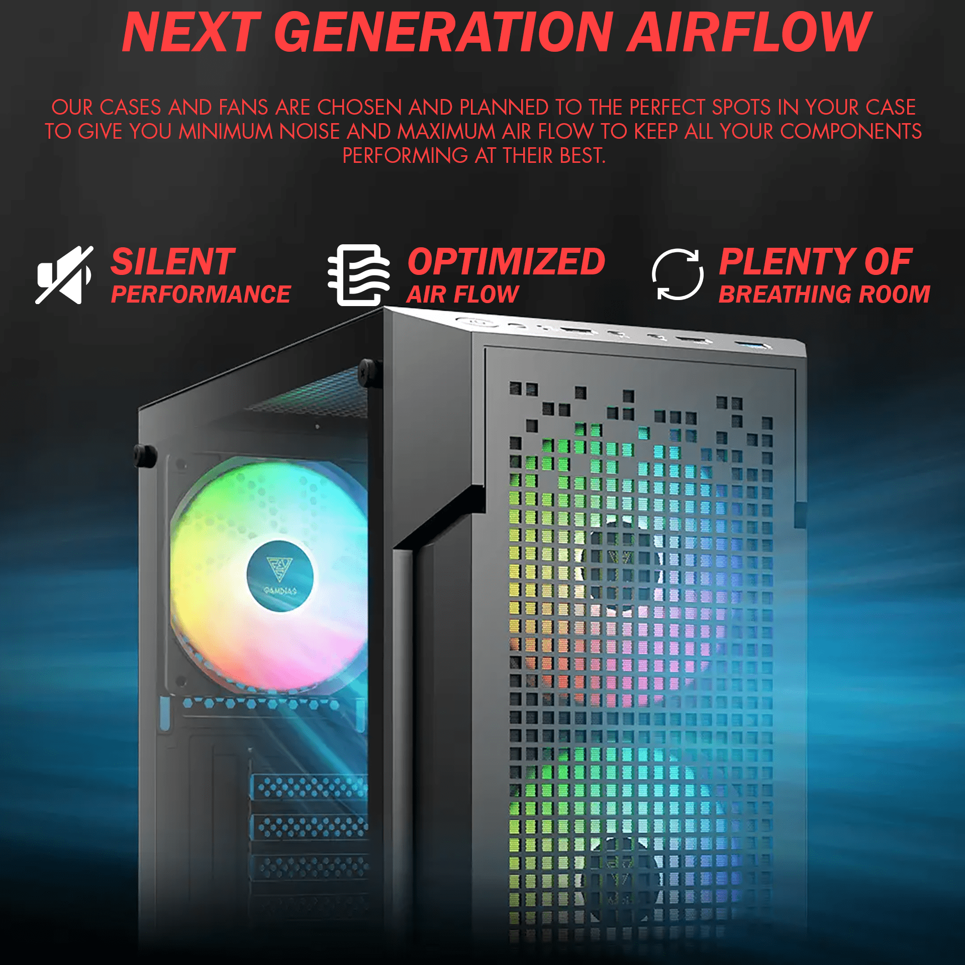 Gigatech Gaming Apollo 7 Gaming PC Desktop Bundle - Ryzen 5 5500, RTX 5050, 16GB DDR4, 512GB SSD, RGB, Windows 11, Wi-Fi, Monitor