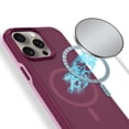 thumbnail image 4 of ELEHOLD Case for iPhone 15 Pro, Shockproof Slim Skin-Friendly Strong Magnetic Matte Case,Winered, 4 of 6