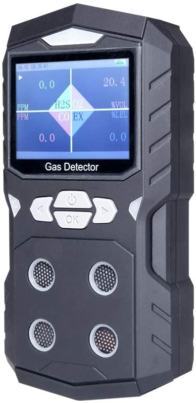 Portable Multi Gas Detector Alarm 4 Gas 