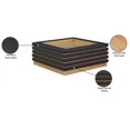 thumbnail image 3 of Meridian Furniture Table Basse en Cuir Vegan Noir Rory, 3 of 32