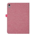 thumbnail image 5 of Case for iPad (A16) 11th Gen 2025, Cloth Texture Business Tablet Cover with Multi-Angle Flip Stand & Card Holder, Auto Wake/Sleep Full Body Protective Case for iPad 10th Gen 10.9" 2022, Pink, 5 of 6