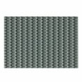 thumbnail image 1 of Geometric Cutting Board, Chevron Zigzags Rhombus and Circles Pattern Monochrome Abstract Illustration, Decorative Tempered Glass Cutting and Serving Board, Small Size, Black and White, by Ambesonne, 1 of 1