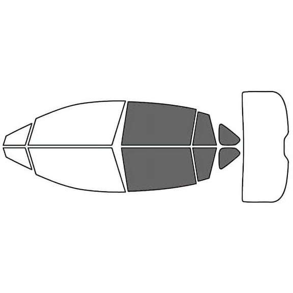 Rvinyl Window Tint Kit Compatible with Subaru Crosstrek 2016-2017 - Back Precut Kit - 35%