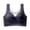 Black, variant on Gymayou Women Lace Wireless Vest Bra Push Up Lift Support Bralette For Small Bust Wide Strap Mesh V Neck Bras Beige L