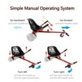 thumbnail image 6 of Hoverboard seat Attachment, Hoverboard go Kart for Adults & Kids, Accessories to Transform Hoverboard into go cart, Hover carts for self Balancing Scooter, Red, 6 of 11