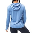 thumbnail image 2 of Women's UPF 50+ Sun Protection hoodie Jackets Long Sleeve Zip Up Hiking Fishing Sun Shirts with Pockets, 2 of 8