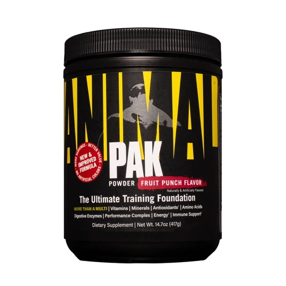 Universal Nutrition Animal Pak Powder Supplement - Green Apple - 22 Servings