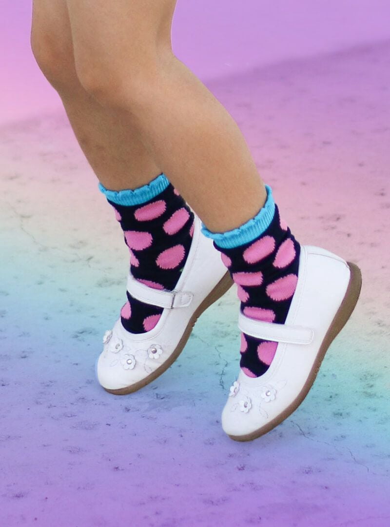 Jefferies Socks Girls Crew Socks 9-Pack, Sizes XS-M