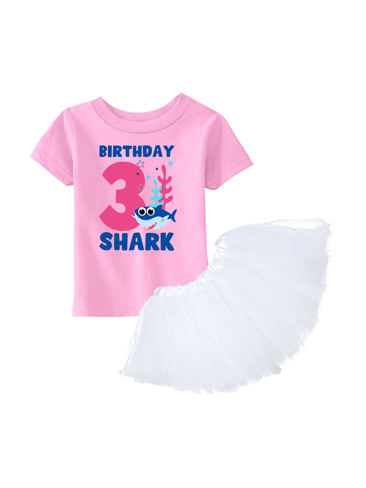 baby shark 3rd birthday outfit girl