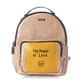 thumbnail image 1 of Mini Backpack The Power Of Love Café Wilys Mochila Color Beige Diseño De La Tela Liso, 1 of 4
