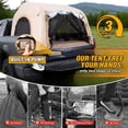 thumbnail image 2 of Inflatable Truck Bed Tent with Mattress, Waterproof PU2000mm with Electric Air Pump Pickup Truck Tent, Fits 5.5-6.7FT Full Size Short Bed, All-in-One Quick Setup Truck Tent for Camping, 2 of 9