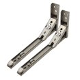 thumbnail image 2 of Almencla Metal Triangle Folding Angle Bracket Shelf Bracket Heavy 14in brushed, 2 of 8
