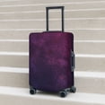 thumbnail image 6 of Gukieu Black Dark Blue Purple Print Suitcase Protective Cover, Elastic Zipper Buckle Suitcase Protective Cover, Suitable for Travel, Business Trip-Small, 6 of 7