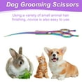 thumbnail image 5 of Unique Bargains Dog Grooming Scissors with Ergonomic Handle Upper Bend Shears Curved Shears for Pets 7.5" Assorted Color, 5 of 7
