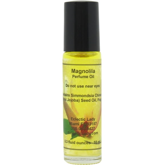 Magnolia Perfume Oil, 0.3 Oz Portable Roll-On Fragrance