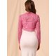 thumbnail image 5 of Día de San Patricio Cárdigan Cortas De Manga Larga Floral Transparente Para Mujer Rosa Rosa S, 5 of 6