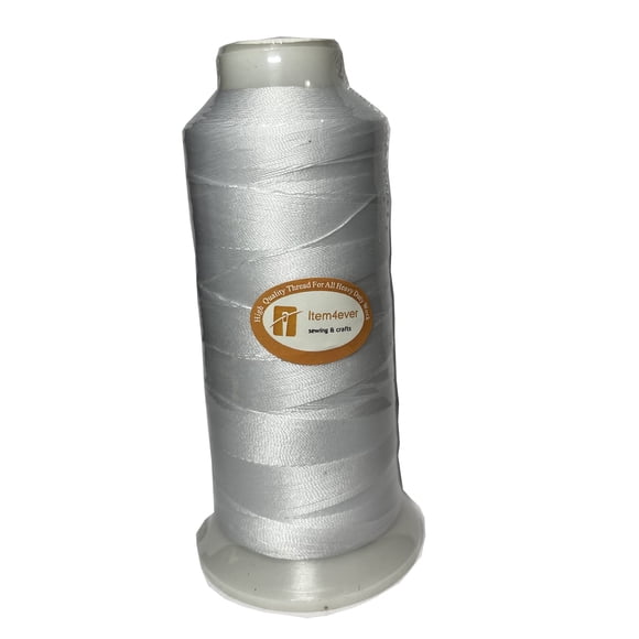 Hilo de Poliéster Resistente a los Rayos UV para Tapizado de Cuero Exterior (Blanco Grande)
