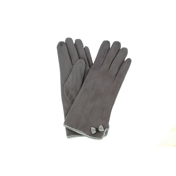 Eastern Counties Leather Womens Gaby Faux Suede Touch Screen Gloves