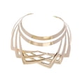 thumbnail image 3 of Collier Colliers Luxueux Ras-du-Cou National Africain pour Filles Femmes Halloween Or, 3 of 10
