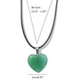 thumbnail image 3 of Aellinatey Natural Stone Pendant Necklace Heart Shape Crystal Opals Tigers Eye Agates, 3 of 18