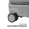 thumbnail image 5 of Maletas de Viaje 20 y 26 Pulgadas con Ruedas y Mochila para Equipaje de Mano y Cabina 10 kgs Candado TSA Plata con Vivos Oro Rosados ROLLWAY RW-LU03, 5 of 5