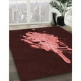 thumbnail image 3 of Ahgly Company Machine Washable Indoor Square Transitional Chocolate Brown Area Rugs, 3' Square, 3 of 7