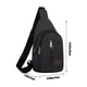 thumbnail image 3 of Bolsa de bandolera para el pecho | Mochila para senderismo al aire libre | Bandolera de Gran Capacidad Mensajera | Correa ajustable | Bolso de hombro de viaje con cremallera y varios bolsillos, 3 of 6