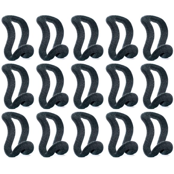 Crochets de Mini Cintres en Cascade, 50 Pcs Crochet de Connexion pour Cintres pour Vêtements Ou Cintres en Velours (Noir)