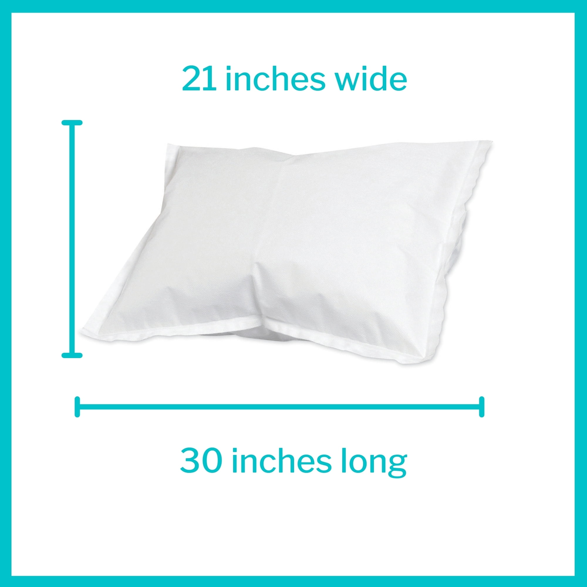 McKesson Medical Pillow Case Standard Disposable White 21 in x 30 in 100 Ct