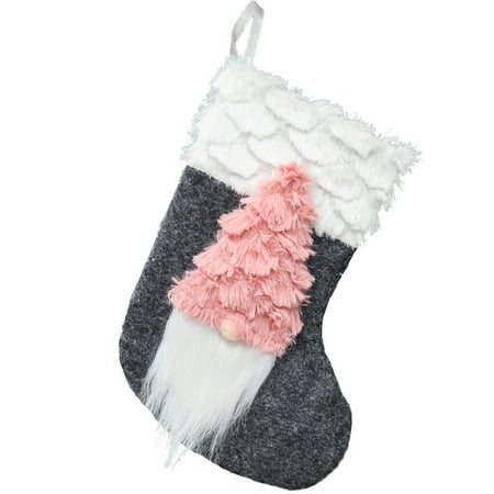 

Christmas decorations Clearance Decorative Socks Christmas Decorations Crutches Faceless Doll Dwarf Santa Claus Christmas Stockings Pendant
