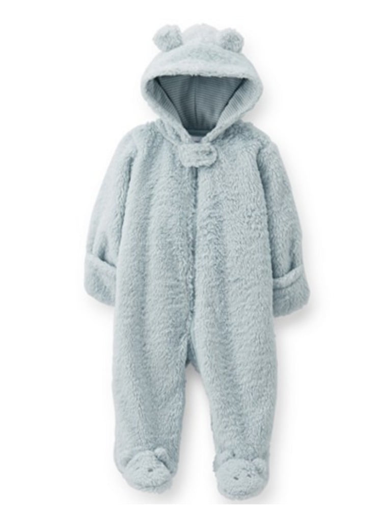 Carters Baby Boys One Piece Faux Sherpa Jumpsuit