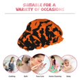 thumbnail image 6 of KLL Halloween Bats Pattern Shower Cap & Bath Cap for Women,Reversible Oversized Waterproof Shower Caps for all Hair Lengths,Elastic Reusable Bathing Hair Cap, 6 of 6