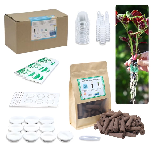 Kit de sistema de cultivo hidropónico, máquina de plantación hidropónica, sin suelo, 161 Uds.