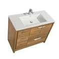 thumbnail image 3 of Alma Allier 42" Dark Gray Oak Vanity With A Integrated Sink / Left Side Drawers, 3 of 10