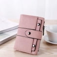 thumbnail image 2 of TIANBEN Small Female Card Leather Zip Wallet, Pink, 2 of 2