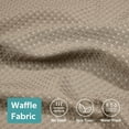 thumbnail image 5 of Hadint No Hook Shower Curtain,Brown Waffle Weave Thick Fabric Shower Curtain, 72 x 75in, 5 of 9