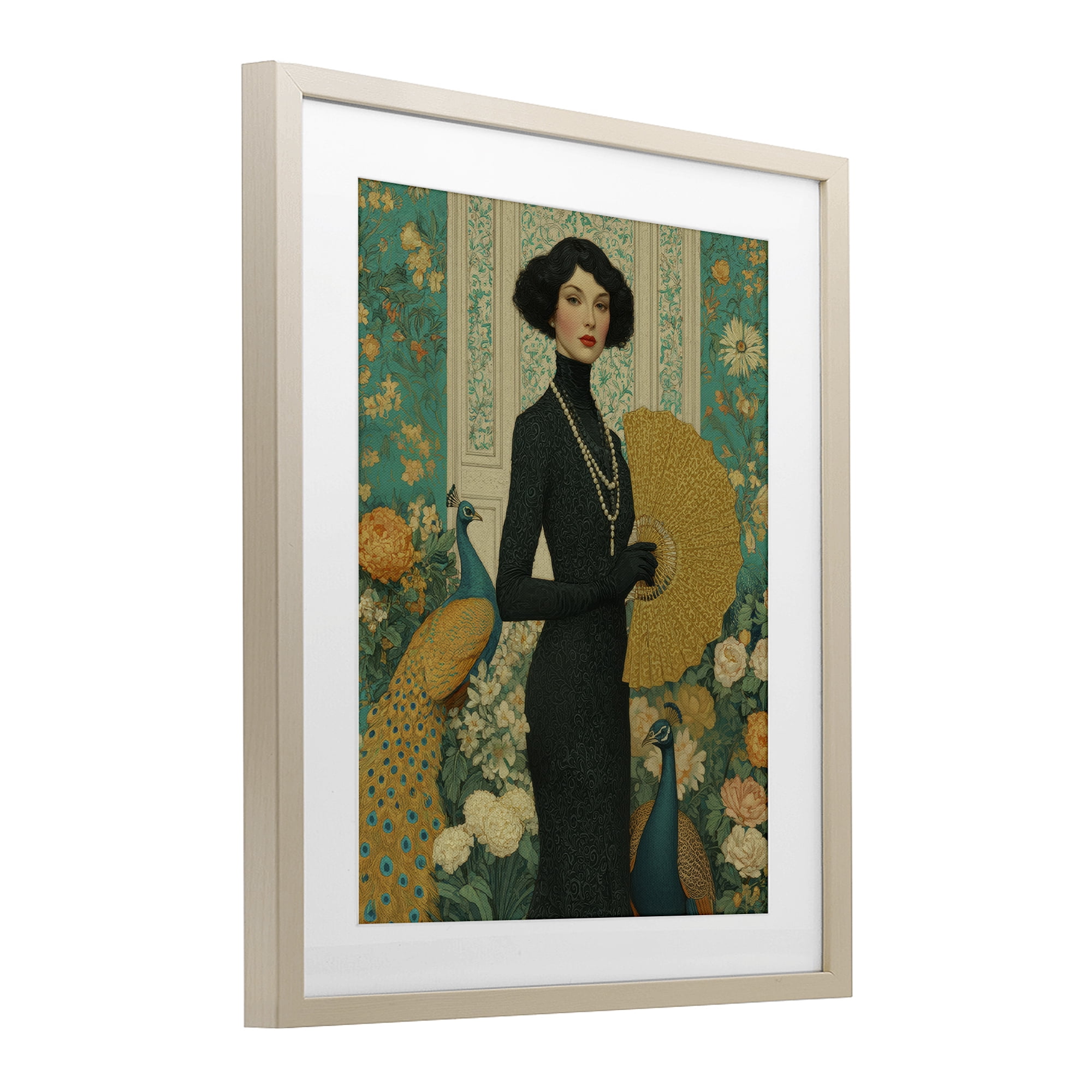 Stupell Industries Floral Velvet Reign Birch Framed Print Under Glass, design by A Barefoot Stylist