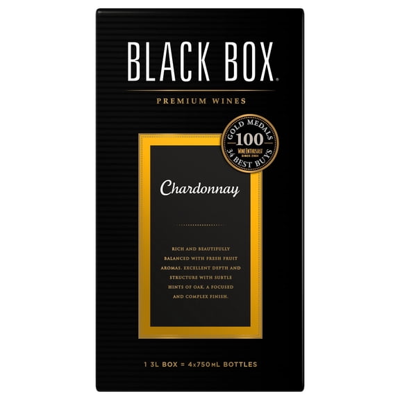 Black Box Chardonnay White Wine, 3 L Box