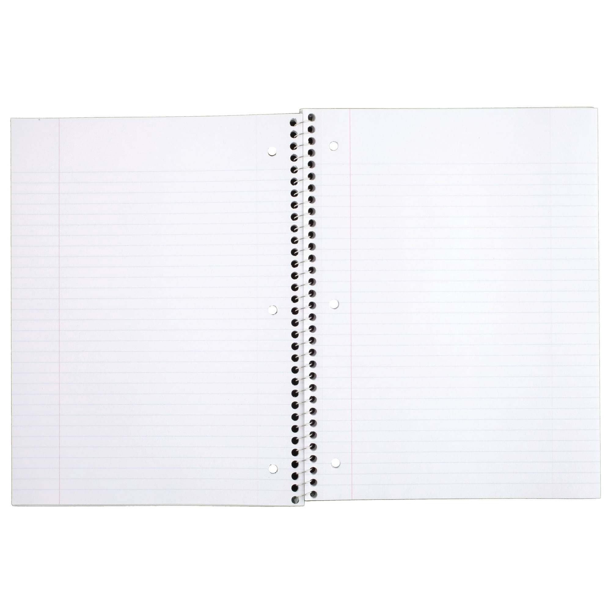 Lot of 24 Norcom College Ruled Spiral Notebooks – 70 Sheets, Mixed Colors