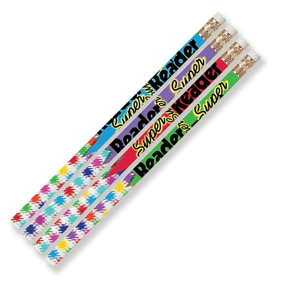 Musgrave Pencil Company Super Reader Motivational Pencils, Pack of 144
