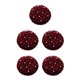 thumbnail image 3 of Qarigey Boina Tejido satinado Diseño de moda casual Sombrero Beanie Gorras vino rojo vino rojo 5Conjunto, 3 of 6