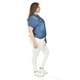 thumbnail image 2 of Blusa de mezclilla con nudo Roman Fashion /Tallas Extras, 5116 (Mezclilla dark) azul 42, 2 of 6